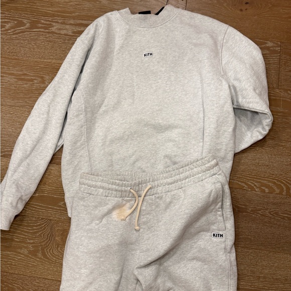 Kith Gray Joggers and Sweatshirt Set